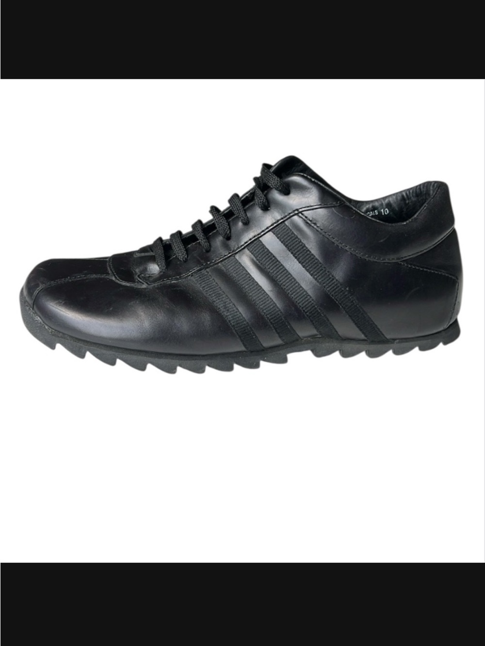 Steve Madden Rascals Black Men's Casual Leather Bowling Style Shoes, Sz 10